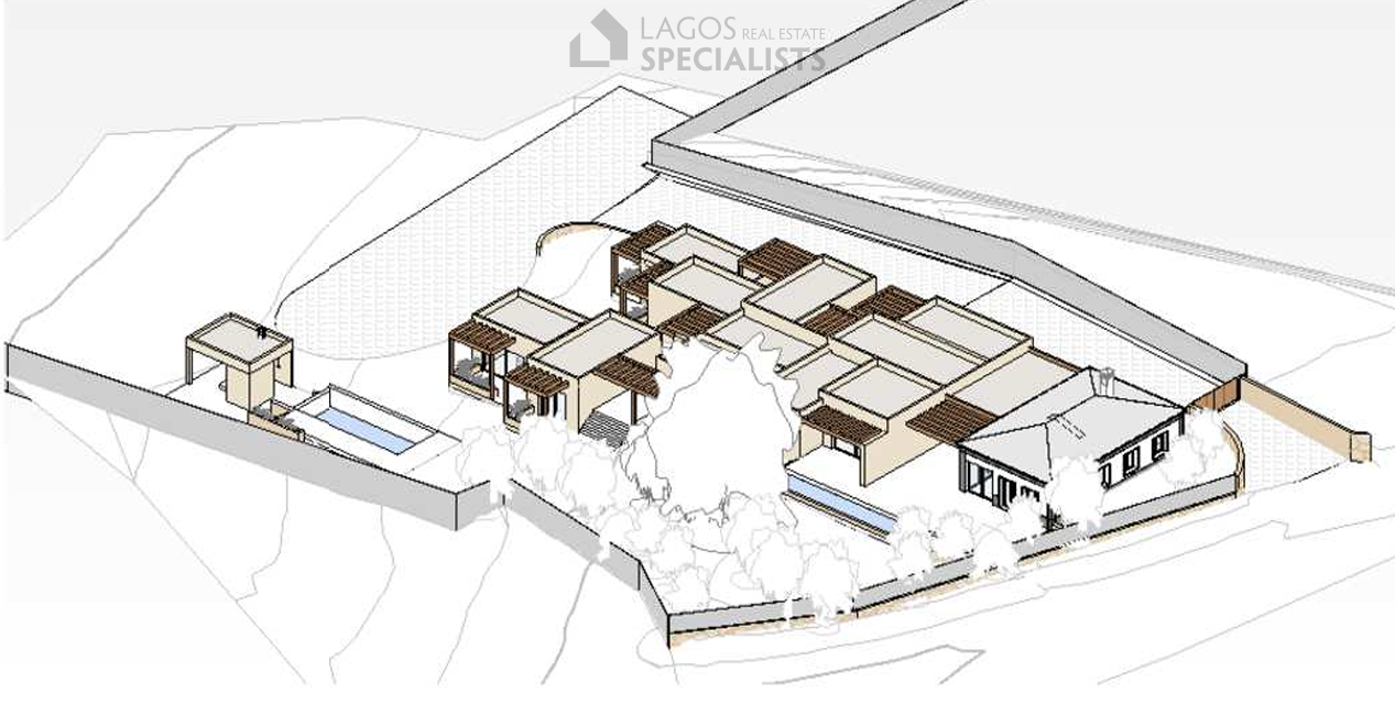 Plan Overview Guest House - Eco Resort - Full Plot and swimming pools