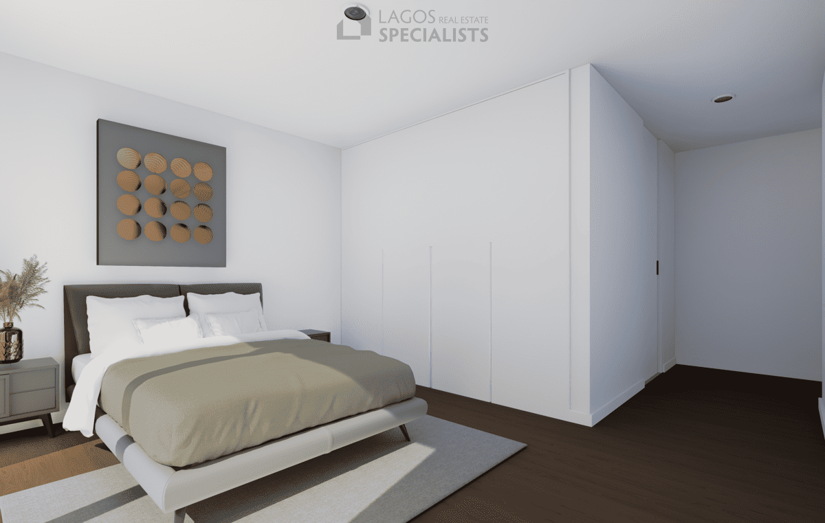 built-in wardrobe and storage space in new build 2-bedroom Lagos apartment