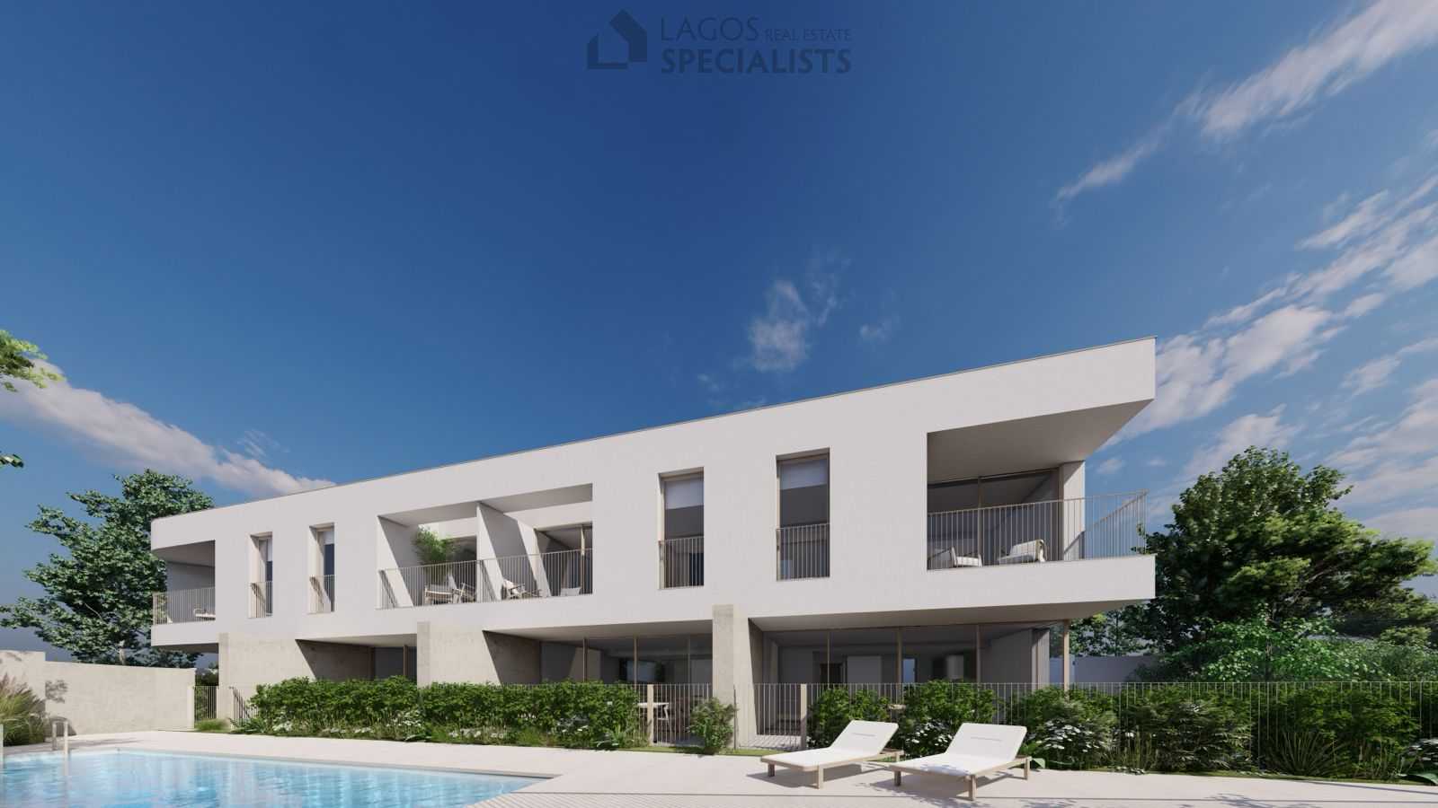 Elegant two-storey design with balconies and rooftop terraces in quiet Lagos area