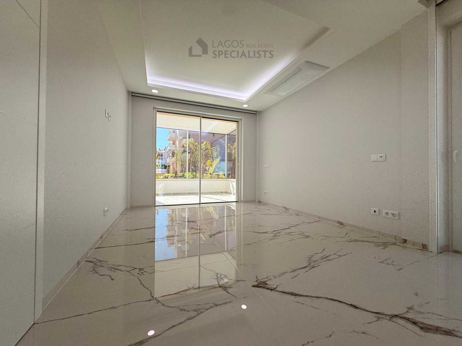 Bright home office with terrace access in 3 bed apartment Lagos