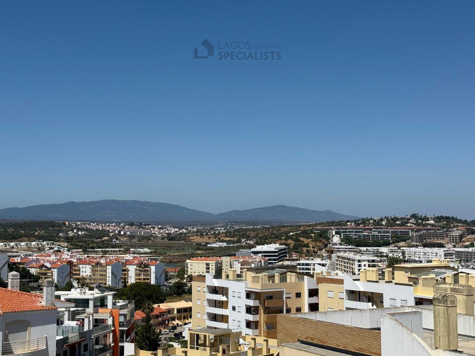 Mountain views from rooftop of the building