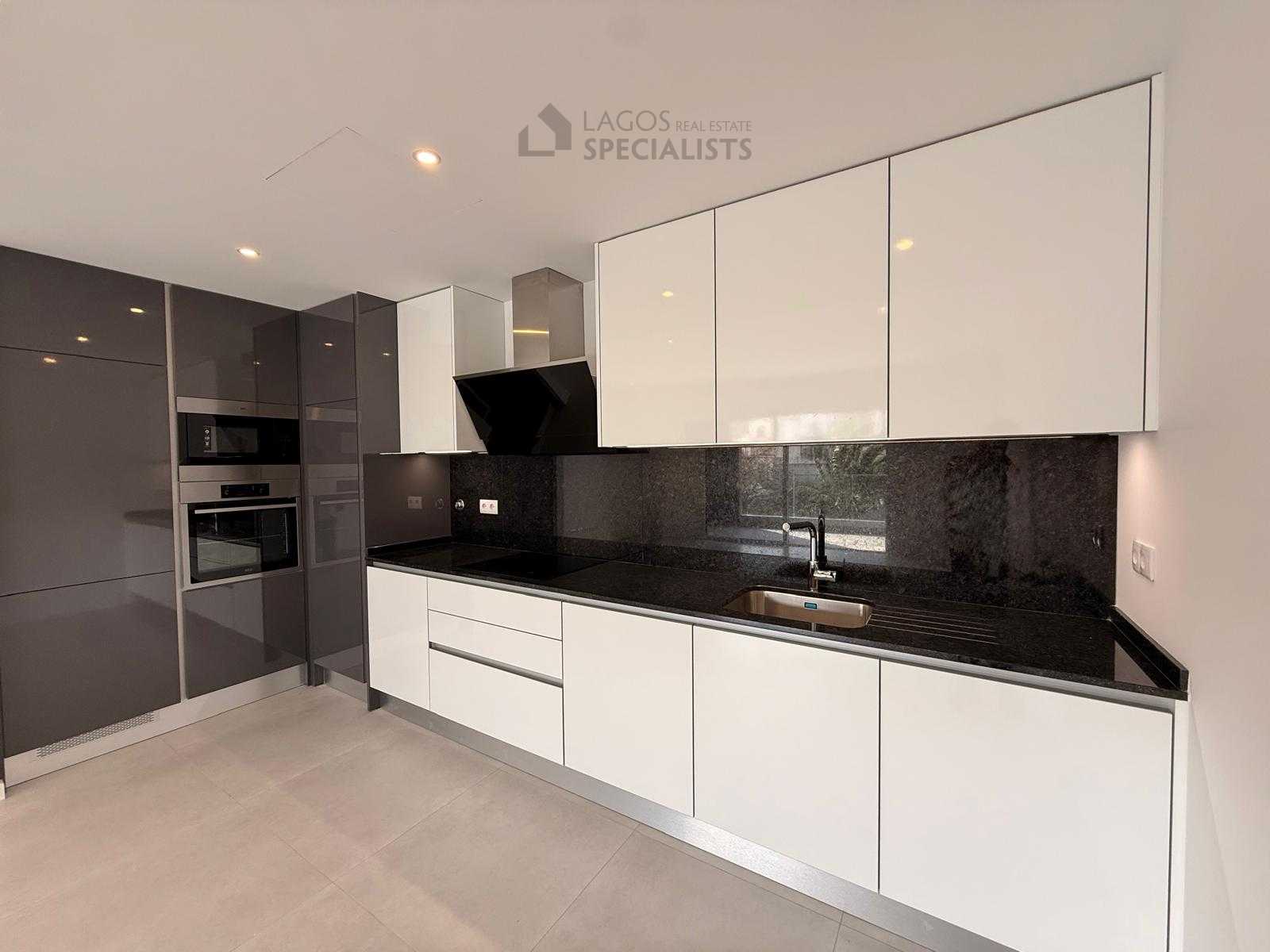 Fully equipped kitchen with modern appliances