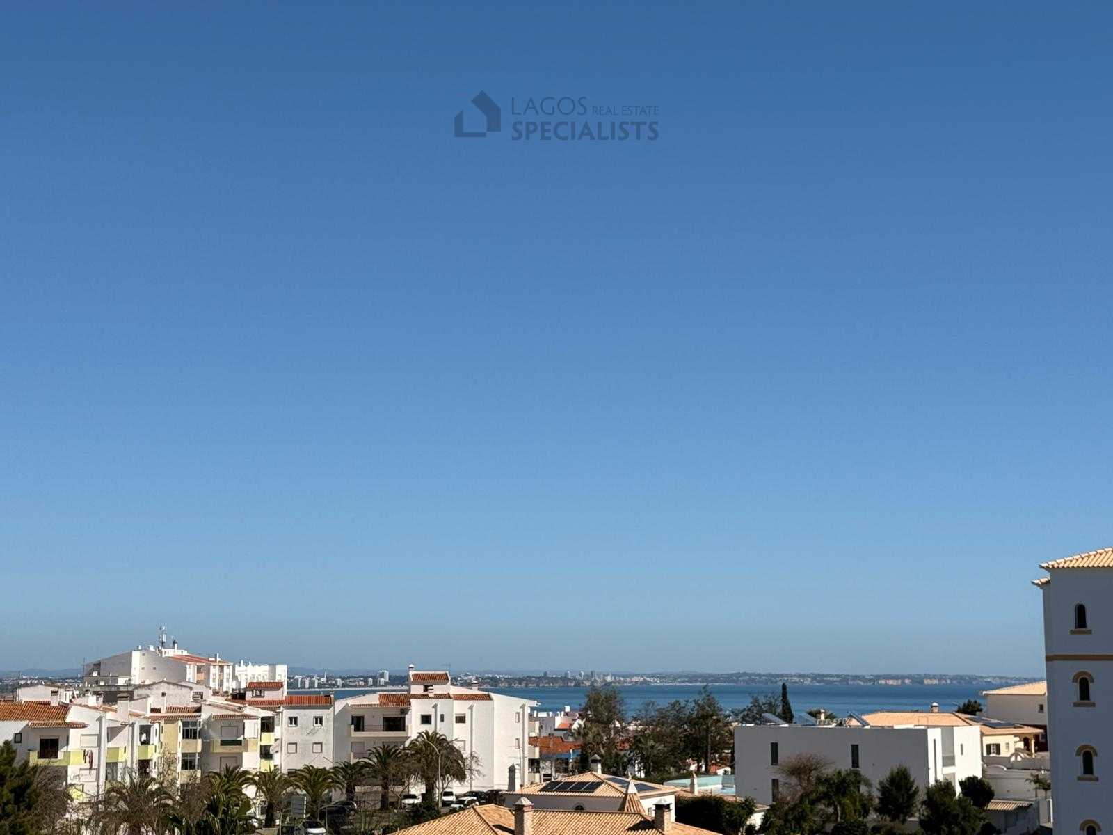 Sea and coastal views from elevated apartment in Lagos Portugal